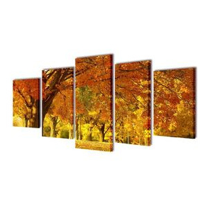 Set tablouri de perete cu imprimeu arțar, 200 x 100 cm