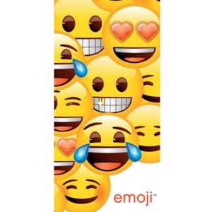 Prosop plajă Emoji, 70 x 140 cm