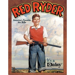 Daisy red Ryder Placă metalică, (32 x 42 cm)