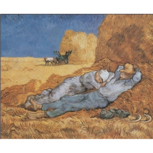 Noon: Rest from Work, 1890 Reproducere, Vincent van Gogh, (50 x 40 cm)