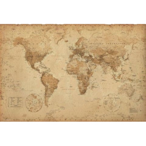 Harta Antica a Lumii Poster, (91,5 x 61 cm)