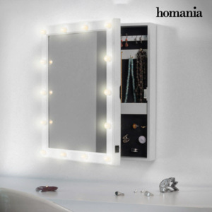 Oglindă de Perete Casetă de Bijuterii cu LED Homania