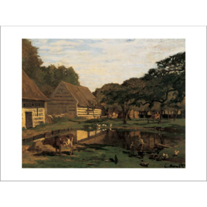 A Farmyard In Normandy Reproducere, Claude Monet, (70 x 50 cm)
