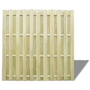 Panou pentru gard din lemn de pin 180 x 180 cm, verde