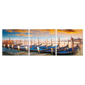 Boats in the bay Tablou, (240 x 80 cm)