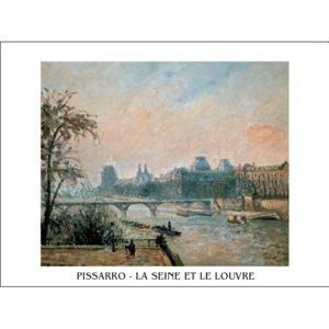 La Seine et le Louvre - The Seine and the Louvre, 1903 Reproducere, Camille Pissarro, (30 x 24 cm)
