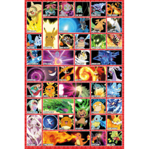 Pokémon - moves Poster, (61 x 91,5 cm)