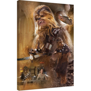 Star Wars Episode VII: The Force Awakens - Chewbacca Art Tablou Canvas, (60 x 80 cm)