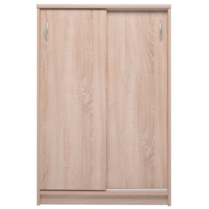 Comodă cu 2 uși glisante și aspect de lemn de stejar Intertrade Kiel, lățime 74 cm