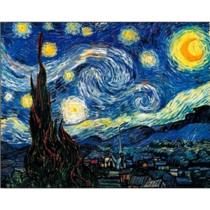The Starry Night, 1889 Reproducere, Vincent van Gogh, (24 x 20 cm)