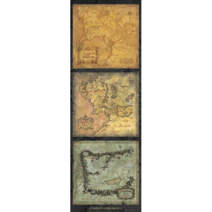 Stapânul Inelelor - Harta a Pamântul de Mijloc Poster, (53 x 158 cm)