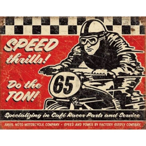 Speed Thrills Placă metalică, (40 x 31,5 cm)
