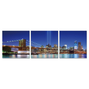 Quadro New York - Tribute in Light from the Distance, (150 x 50 cm)