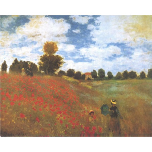 Poppies, Poppy Field, 1873 Reproducere, Claude Monet, (30 x 24 cm)