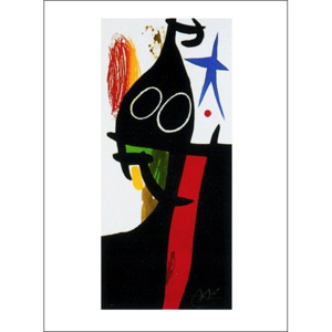 The Saracen With The Blue Star Reproducere, Joan Miró, (60 x 80 cm)