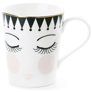 Cană din ceramică Miss Étoile Coffee Eyes and Dots, Ø 8 cm