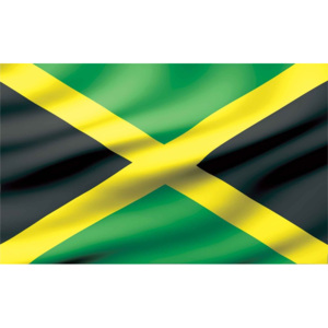 Flag Jamaica Fototapet, (416 x 254 cm)