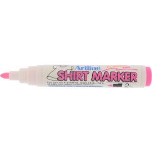 T-Shirt marker ARTLINE, corp plastic, varf rotund 2.0mm - roz fluorescent