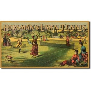 HORSMAN'S LAWN TENNIS Placă metalică, (40 x 21,5 cm)