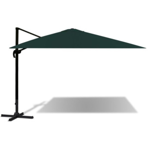 Umbrelă cantilever din aluminiu 3 x 4 m, Verde