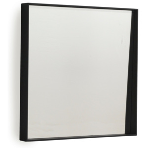 Oglindă de perete Geese Thin, 50 x 50 cm, negru