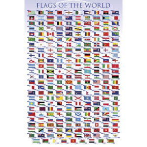 Flags of the world Poster, (61 x 91,5 cm)