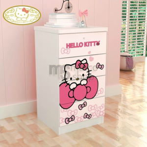 Noptiera copii 4 sertare Hello Kitty