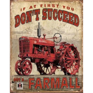 FARMALL - Succeed Placă metalică, (31,5 x 40 cm)