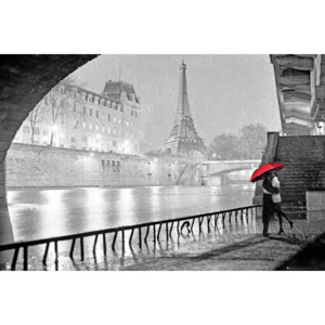 Paris - Eiffel tower kiss Poster, (91,5 x 61 cm)
