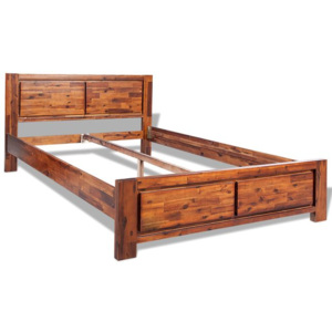 Cadru pat, lemn dur de acacia, 180x200cm, maro, 6 FT Super King
