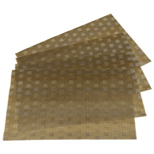 Suport farfurie Grid, bej, 30 x 45 cm, set 4 buc