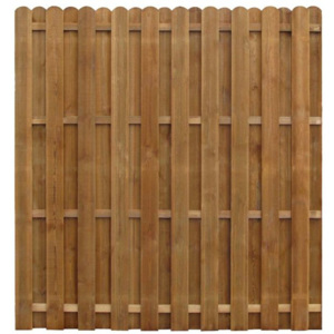 Panou de gard model alternant, 170 x 170 cm, lemn de pin tratat