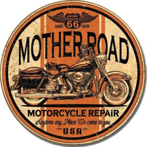 MOTHER - road repair Placă metalică, (30 x 30 cm)