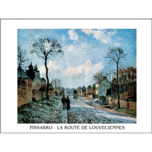 A Road in Louveciennes Reproducere, Camille Pissarro, (30 x 24 cm)