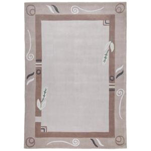 Covor Floral Pyro, Acril, Taupe, 60x90