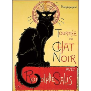 Tournée de Chat Noir - Black Cat Reproducere, Théophile Steinlen, (50 x 70 cm)
