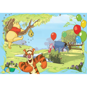Disney Winnie Pooh Tigger Eeyore Piglet Fototapet, (208 x 146 cm)