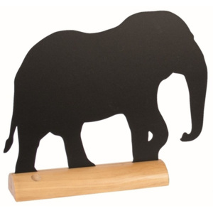 Set tablă de scris, suport și cretă marker Securit® Silhouette Elephant