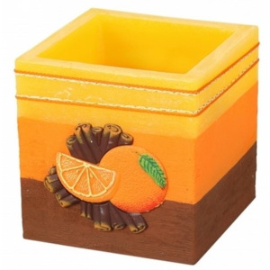 Lampion decorativ Scorțișoară și portocală, pătrat