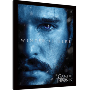 Game Of Thrones - Winter is Here - Jon Afiș înrămat