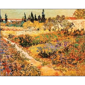Flowering Garden with Path, 1888 Reproducere, Vincent van Gogh, (80 x 60 cm)