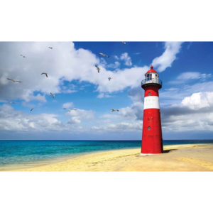 Lighthouse Beach Fototapet, (368 x 254 cm)
