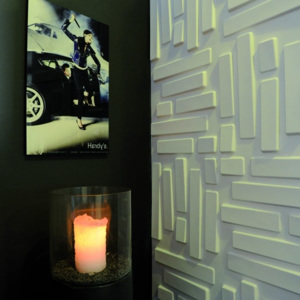 Panouri decorative 3D Bricks, WallArt, 12 placi 50x50cm