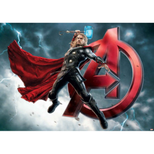 Marvel Avengers Thor Fototapet, (416 x 254 cm)