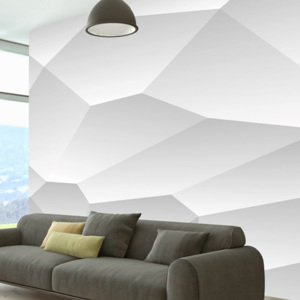 Fototapet - White geometry 100x70 cm