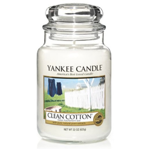 Mare Yankee Candle parfumate Lumânare curat de bumbac Classic