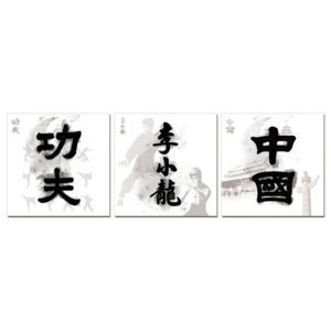 China Signs - Kung Fu. Bruce Lee, China Tablou, (180 x 60 cm)