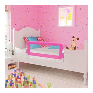 Apărătoare de pat pentru copii mici, 102 x 42 cm, roz