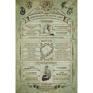 Harry Potter - Hogwarts School List Poster, (61 x 91,5 cm)