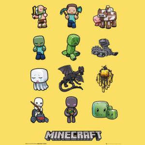 Minecraft - characters Poster, (61 x 91,5 cm)